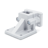 BMA - Flanged Base Plate Connector Clamps, Aluminum, with screw, steel zinc plated