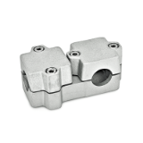 TM - T-Angle Connector Clamps, Aluminum, with screw, steel zinc plated