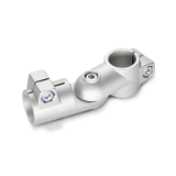 GSP - Swivel Clamp Connector Joints, Aluminum, with screw, steel zinc plated, Type S, Stepless adjustment