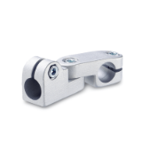 GKQ - Swivel Clamp Connector Joints, Aluminum, with screw, steel zinc plated