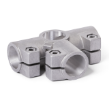 WS - Angle Connector Clamps, Aluminum, with screw, stainless steel