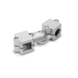 GMQ - Swivel Clamp Connector Joints, Aluminum, with screw, steel zinc plated, Type S, Stepless adjustment